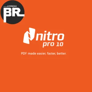 Logo Nitro Pro 10 fundo laranja