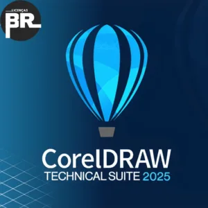 Logo CorelDRAW Technical Suite 2025 com balão azul