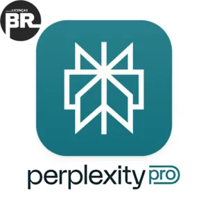 Logo do Perplexity Pro com selo Licenças BR