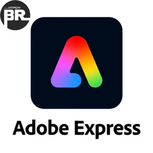 Logotipo do Adobe Express com gradiente colorido