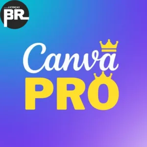 Banner Canva Pro com coroas e fundo degradê